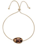 Style &amp; Co. Gold-Tone Tortoise-Look Stone Slider Bracelet - $22.50