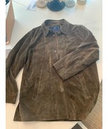 Newport Harbor Genuine Leather mens coat, button front, Size L - £77.85 GBP