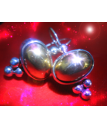Haunted EARRINGS SUCCESS &amp; REWARDS 3000X HIGHER MAGICK gold sterling CAS... - $199.77