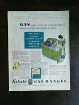 Vintage 1931 Estate Gas Ranges Full Page Color Ad - £5.22 GBP