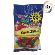 12x Bags Stone Creek Assorted Gummi Worms Quality Candies | 3oz - £17.43 GBP