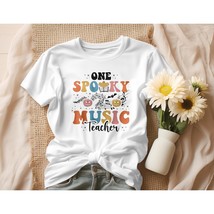 Spooky Music Teacher Shirt, Teacher Shirts, Teacher Shirt Png,Music Teac... - $3.95