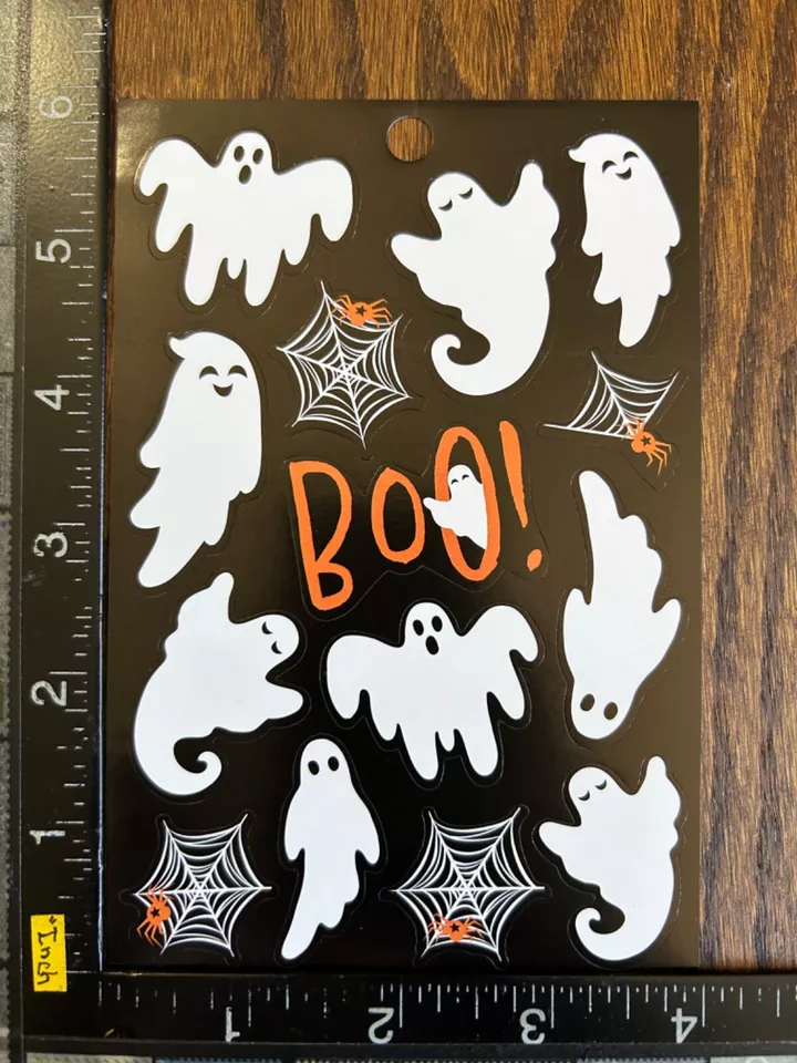 One Sheet Stickers Halloween, Ghosts, Spiders, Boo #Hall17 - £7.51 GBP