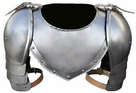 Medieval Iron Arm Shoulder Set - Silver Knight Armor - £56.44 GBP