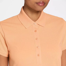 Walter Hagen Women&#39;s Clubhouse Short Sleeve Classic Polo Orange Preppy S... - $467.85 MXN