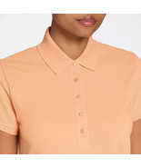 Walter Hagen Women&#39;s Clubhouse Short Sleeve Classic Polo Orange Preppy S... - $35.09 CAD