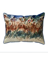 Betsy Drake Tight Race Extra Large Zippered Pillow 20x24 - £48.66 GBP