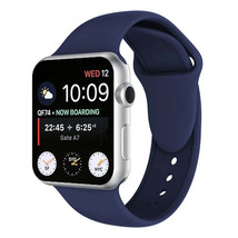 Double Rivets Silicone Watch Band for Apple Watch Series 3 &amp; 2 &amp; 1 38mm,... - $18.25 CAD