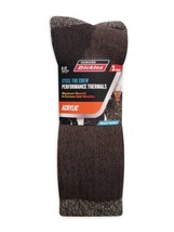 Dickies 3pk Steel Toe Crew Socks Shoe Sz 6-12 BROWN Acrylic Heavy Weight - $15.99