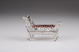Sofa trinket box hand made by Keren Kopal &amp; Austrian crystals Faberge - £32.16 GBP