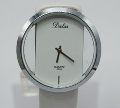Dalas Design Ref 6256 Ribbon Ladies Quartz Wrist Watch White New Battery - £27.60 GBP