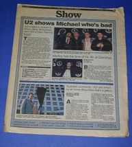 U2 SHOW NEWSPAPER SUPPLEMENT VINTAGE 1988 - £19.59 GBP