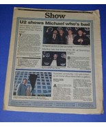 U2 SHOW NEWSPAPER SUPPLEMENT VINTAGE 1988 - $24.99