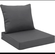 Favoyard Outdoor Seat Cushion Set 22” x 22”Waterproof &amp; Fade Resistant f... - £16.99 GBP