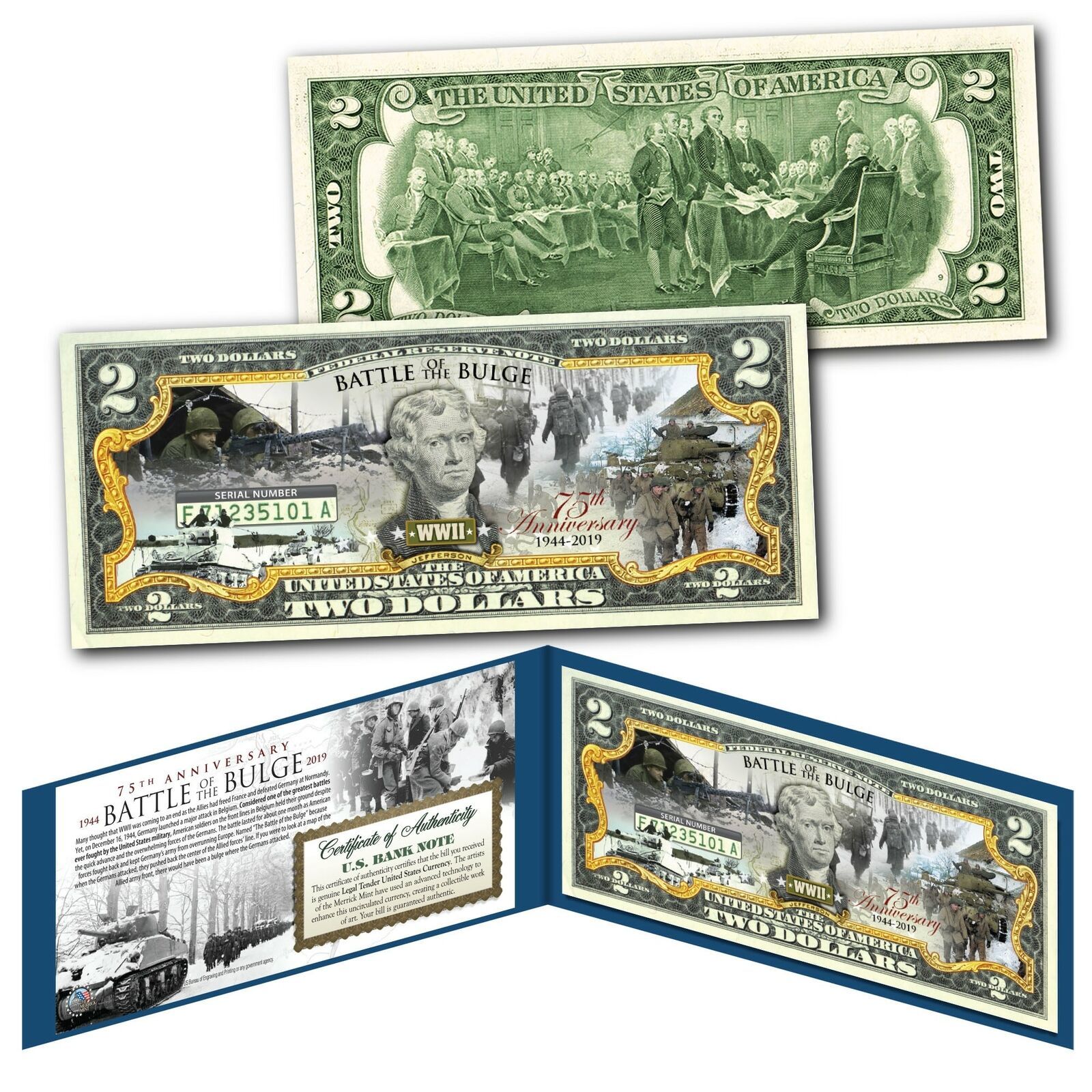 WWII Battle of The Bulge - Greatest American Battle of the War - Genuine... - $14.92