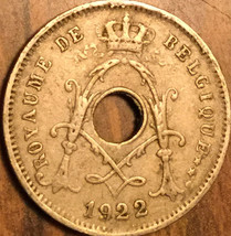 1922 Belgium 5 Centimes Coin - £1.43 GBP
