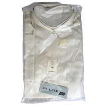 VTG 60s 70s Stein-Tex Hi-Lite Cream Cotton Blouse Roll Sleeve Sz 36 Dead... - $39.55