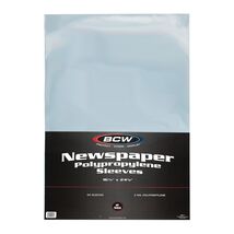 1 pack of 50 BCW 16 ¼" x 24 ⅛" Newspaper Sleeves - $26.39