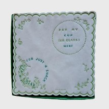 Vtg Freund Mayer Napkin Set of 14 St Patricks Spring High Tea Coaster England - £28.88 GBP