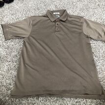 tri mountain polo short sleeve mositure wicking size large - $18.99