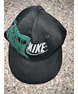Vintage Nike Skull Embroidered Swoosh Fitted Hat One Size - $32.00