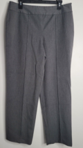 Talbots Womens Size 16 Gray Dress Pants Slacks Petites Stretch Pleated - £18.08 GBP