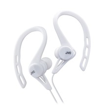 JVC HAECX20W Sports Clip Inner Ear Headphones, White - $33.99