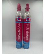 SodaStream Soda Stream CO2 Cylinders 60L Quick Connect Pink Lot of 2 - $47.23