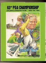 1981 PGA Championship Program Atlanta Larry Nelson Winner - £64.58 GBP