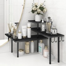 Homode Bathroom Counter Organizer Corner Shelf, Kitchen Countertop, Black - $28.99