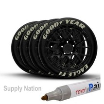 Tire Permanent Marker Tire Lettering Paint Pen TOYO 2 Pack Silver - £4.96 GBP