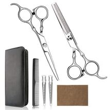 Hair Cutting Scissors Set, 6 Inch Hairdressing Thinning Shears for Hair ... - $16.30