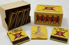 Ten Antique 1914 Matchbooks WWI FORT MACARTHUR US ARMY ARTILLERY San Ped... - £43.16 GBP