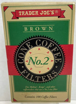 Trader Joe&#39;s Brown Cone Coffee Filters # 2- 100ct - $5.83
