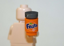 Minifigure Custom Toy Fanta Orange Soda Pop Cans - £0.96 GBP