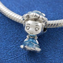 2021 Autumn Release Sterling Silver Disney Princess Cinderella Charm With Enamel - £13.85 GBP