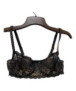 38C 154191-093 Black/Nude Sheer Lace Victorias Secret Bra Demi Free SHIP... - $23.21