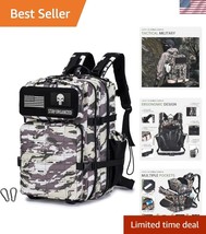 Ergonomic 45L Army Assault Pack with Laptop Compartment - Perfect for Ad... - $67.31