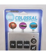 Colossal Universal Remote Control 3 Devices TV VCR DVD Living Solutions ... - £14.23 GBP