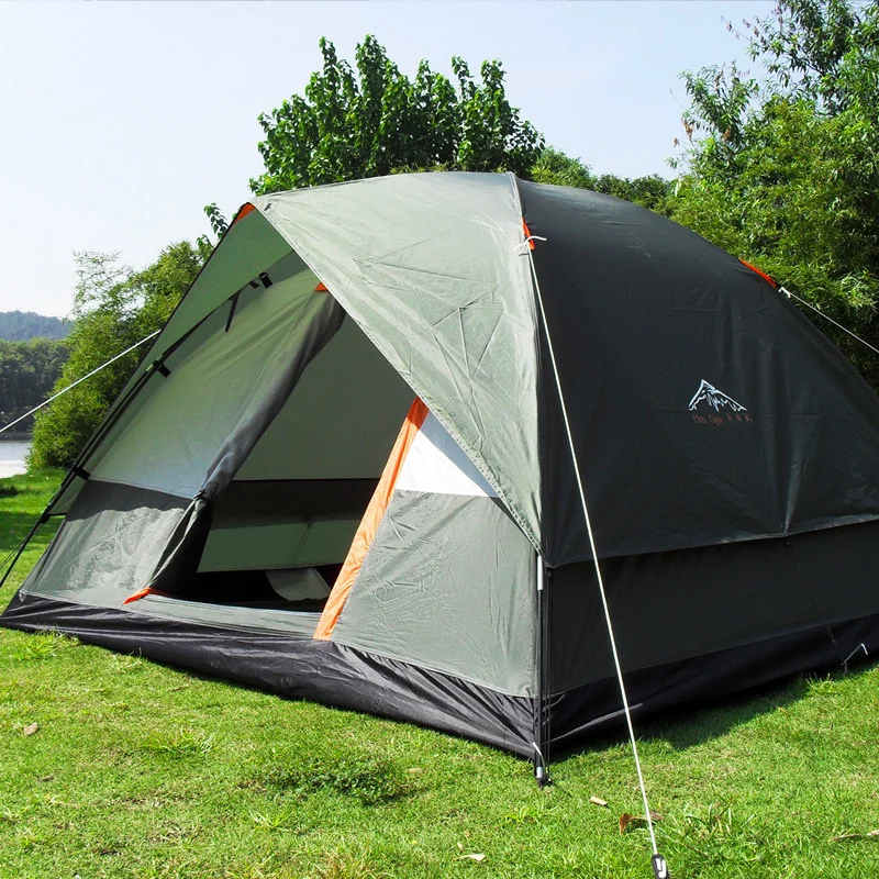 3-4 Person Double Layer Rainproof Outdoor Camping Shelter Tent for Fishing - £68.16 GBP+