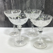 Set 4 Rogaska QUEEN Tall Sherbet Champagne 7&quot; Crystal Glasses - £89.52 GBP