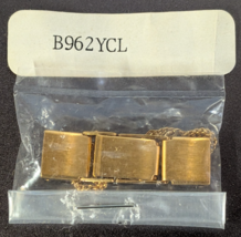 NOS Seiko Ladies Gold Tone Replacement Watch Band Clasp with Chain B962YCL - $329.27 MXN