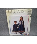 McCalls Pattern 9111 Girls Dress 2 Lengths Petticoat Vest Size 10 12 14 - $8.54