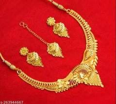Jawaharat Gold Plated Kundan Necklace tikka and Earrings Jewellery sets E - £15.54 GBP