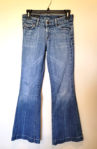 Citizens Of Humanity Womens Blue Jeans Faye 003 Low Waist Full Leg Denim Size 25 - £15.01 GBP