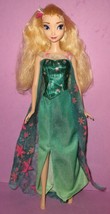 Disney Mattel Frozen Fever Elsa Barbie Size 11&quot; Doll Classic Special Snow Queen  - £13.36 GBP