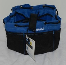 Kobalt 2416397 Small Parts Bag Black Blue 12 Pockets Divided Sections image 1