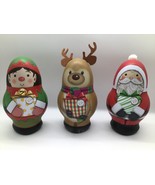 RUSSELL STOVER 100 Year Anniversary Holiday Figures Santa Reindeer Elf T... - $19.75