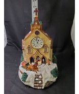 Grandeur Noel Musical Illuminated Animated Christmas House / Church &amp; Cl... - £35.13 GBP