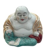 Hand-Painted Ceramic Laughing Buddha Figurine 8.5&quot; Tall - $436.74 MXN